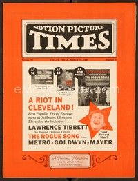 4t033 MOTION PICTURE TIMES exhibitor magazine March 18, 1930 Mickey Mouse joins Columbia!