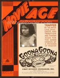 4t044 MOVIE AGE exhibitor magazine September 8, 1932 naked native girl trapped by love drug!