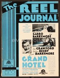 4t049 REEL JOURNAL exhibitor magazine April 14, 1932 Grand Hotel has the greatest cast ever!