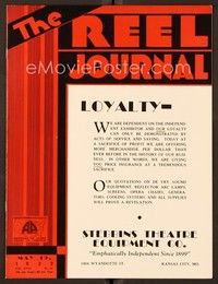 4t050 REEL JOURNAL exhibitor magazine May 19, 1932 Universal has 40 new movies in 1932/33!