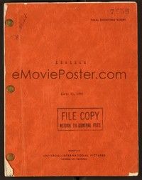 4t143 FRANCIS THE TALKING MULE revised final shooting script April 23, 1949, screenplay by Stern!
