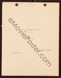 4t147 I CAN'T GIVE YOU ANYTHING BUT LOVE BABY continuity & dialogue script 4/26/40 by Arthur Horman