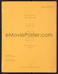 4t122 PARADINE CASE revised final shooting script 12/10/1946, Hitchcock screenplay by James Bridie!