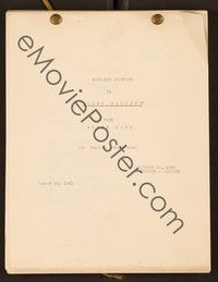 4t153 QUIET WEDDING continuity & dialogue script August 15, 1941, screenplay by Rattigan & Grunwald