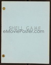 4t158 SHELL GAME first draft script '80s written by Jerome Courtland from novel by Richard Powell!