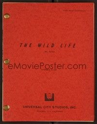 4t165 WILD LIFE final draft script December 16, 1983, screenplay by Cameron Crowe