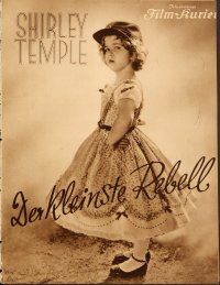 4t188 LITTLEST REBEL German program '36 Shirley Temple & Civil War soldier Jack Holt, different!