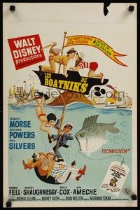 4v321 BOATNIKS Belgian '70 Walt Disney, Phil Silvers, Stefanie Powers & Robert Morse!