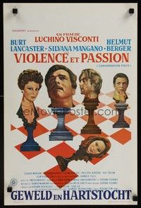 4v332 CONVERSATION PIECE Belgian '74 Luchino Visconti Burt Lancaster, Silvana Manga, Helmut Berger