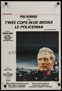 4v355 FORT APACHE THE BRONX Belgian '81 close-up of Paul Newman as New York City cop!