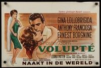 4v361 GO NAKED IN THE WORLD Belgian '61 sexy full-length Gina Lollobrigida, Franciosa, Borgnine!