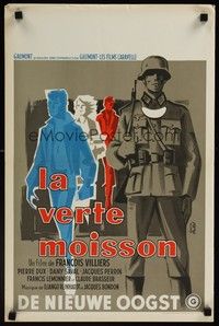 4v365 GREEN HARVEST Belgian '59 La verte moisson, Pierre Dux, Dany Saval, Hurel art!