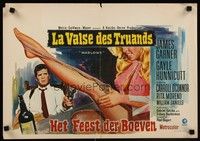 4v402 MARLOWE Belgian '69 sexy Sharon Farrell's legs & James Garner with booze and gun in hands!
