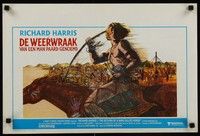 4v427 RETURN OF A MAN CALLED HORSE Belgian '76 Richard Harris as American Indian on horseback!