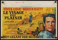 4v435 ROMAN SPRING OF MRS. STONE Belgian '61 different art of Warren Beatty & Vivien Leigh!