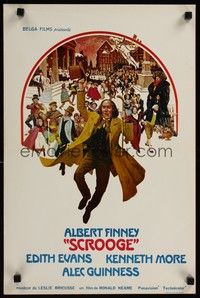 4v440 SCROOGE Belgian '71 Albert Finney as Ebenezer Scrooge, classic Charles Dickens story!
