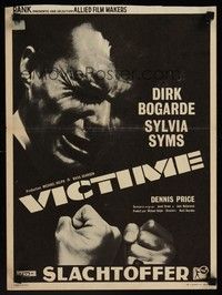 4v478 VICTIM Belgian '61 homosexual Dirk Bogarde is blackmailed, directed by Basil Dearden!