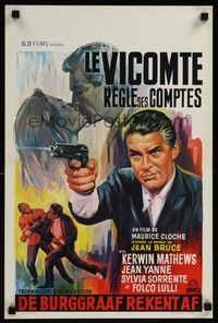 4v482 VISCOUNT Belgian '67 Le Vicomte Regle ses Comptes, Kerwin Mathews, Edmond O'Brien
