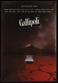 4v160 GALLIPOLI Czech 11x16 '81 Peter Weir directed classic, Mel Gibson & Mark Lee, Vlach art!