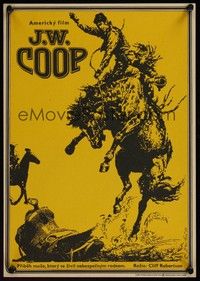 4v166 J.W. COOP Czech 11x16 '73 great Duchon art of rodeo cowboy Cliff Robertson!