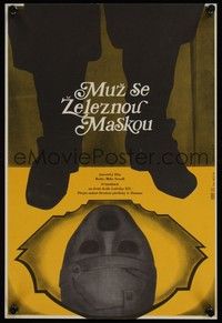 4v175 MAN IN THE IRON MASK Czech 11x16 '76 Richard Chamberlain, different Hermanski art!
