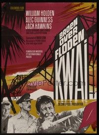 4v537 BRIDGE ON THE RIVER KWAI Danish R81 William Holden, Alec Guinness, David Lean, Stevenov art!