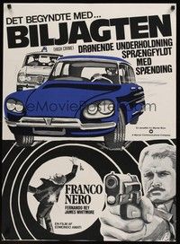 4v599 HIGH CRIME Danish '74 Italian cop Franco Nero, cool artwork!