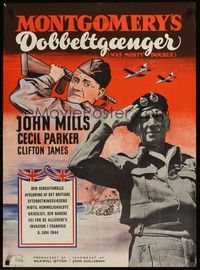 4v605 I WAS MONTY'S DOUBLE Danish '59 M.E. Clifton-James as himself, John Mills!