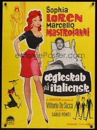 4v645 MARRIAGE ITALIAN STYLE Danish '65 de Sica's Matrimonio all'Italiana, sexy Sophia Loren!