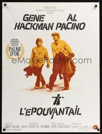 4v228 SCARECROW French 23x32 '73 cool artwork of Gene Hackman & young Al Pacino!