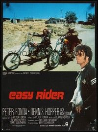 4v279 EASY RIDER French 15x21 R80s Peter Fonda, motorcycle biker classic directed by Dennis Hopper!