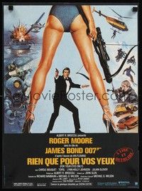 4v285 FOR YOUR EYES ONLY French 15x21 '81 no one comes close to Roger Moore as James Bond 007!