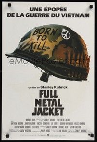 4v292 FULL METAL JACKET French 15x21 '87 Stanley Kubrick bizarre Vietnam War movie, born to kill!