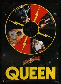 4v005 FLASH GORDON Japanese 23x33 movie poster '80 cool Queen promo!