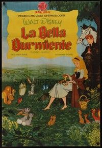 4v018 SLEEPING BEAUTY Spanish '59 Walt Disney cartoon fairy tale fantasy classic!