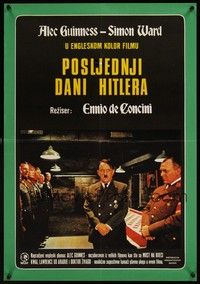 4v041 HITLER: THE LAST TEN DAYS Yugoslavian '73 Alec Guinness as Adolf, Doris Kunstmann as Braun