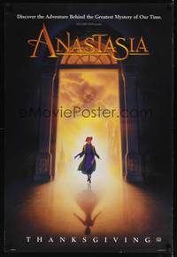 4w037 ANASTASIA style A teaser DS 1sh '97 Don Bluth cartoon about the missing Russian princess!