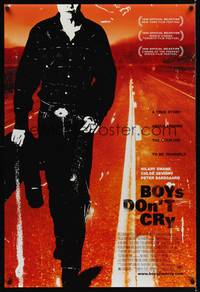 4w101 BOYS DON'T CRY DS 1sh '99 Hilary Swank, a true story about finding the courage to be yourself