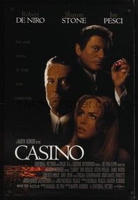4w123 CASINO int'l DS 1sh '95 Scorsese, Robert De Niro & Sharon Stone, Joe Pesci rolls snake-eyes!