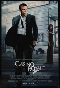 4w124 CASINO ROYALE advance DS 1sh '06 Daniel Craig as James Bond, Eva Green!