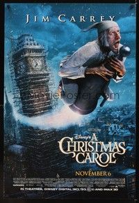 4w137 CHRISTMAS CAROL IMAX advance DS 1sh '09 Jim Carrey, Gary Oldman, Colin Firth
