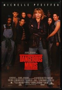 4w163 DANGEROUS MINDS int'l DS 1sh '95 tough teacher Michelle Pfeiffer, George Dzundza