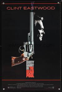 4w171 DEAD POOL 1sh '88 Clint Eastwood as tough cop Dirty Harry, cool smoking gun image!
