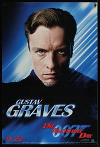 4w184 DIE ANOTHER DAY teaser 1sh '02 Toby Stephens as Gustav Graves!