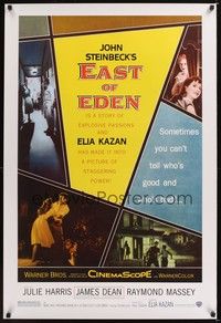 4w193 EAST OF EDEN DS 1sh R05 first James Dean, John Steinbeck, directed by Elia Kazan!