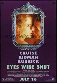 4w206 EYES WIDE SHUT advance DS 1sh '99 Stanley Kubrick, Tom Cruise, sexy Nicole Kidman!
