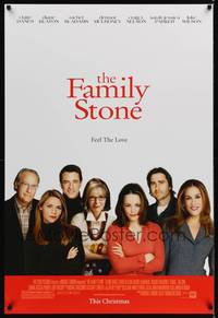 4w207 FAMILY STONE style B advance DS 1sh '05 Claire Danes, Diane Keaton, Rachel McAdams!