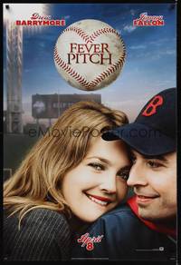4w212 FEVER PITCH style A teaser DS 1sh '05 Farrelly Brothers, Drew Barrymore & Jimmy Fallon!