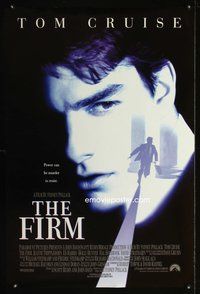 4w216 FIRM DS int'l 1sh '93 image of Tom Cruise on the run, Sydney Pollack directed, lawyers!