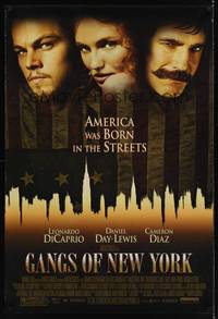 4w230 GANGS OF NEW YORK DS 1sh '02 Scorsese, Leonardo DiCaprio, Cameron Diaz, Daniel Day-Lewis